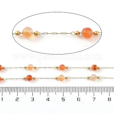 Цепи из натуральных агатовых звеньев CHS-C012-01G-1