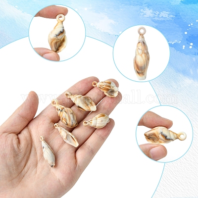 30шт 3 стиля непрозрачные акриловые подвески OACR-FS0001-78-1