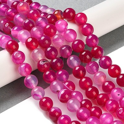 Натуральные полосатые агатовые / полосатые агатовые бусинки G-Z060-A01-B06-1