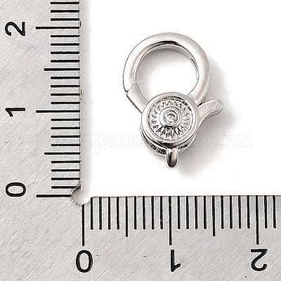 Латунный микро pave прозрачный кубический цирконий лобстер KK-A266-24B-P-1