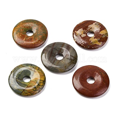 Натуральная полихромная яшма/камень Пикассо/подвески из яшмы Пикассо G-D0017-03C-1