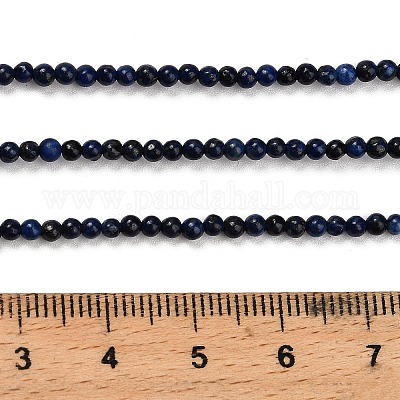 Окрашенные природные лазурит бисер пряди G-H317-A01-1