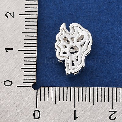 Стойки обшивки латунь микро проложить кубического циркония бусы KK-Z082-10S-1