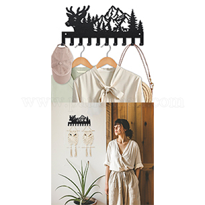 Железные настенные крючки вешалки HJEW-WH0087-005-1