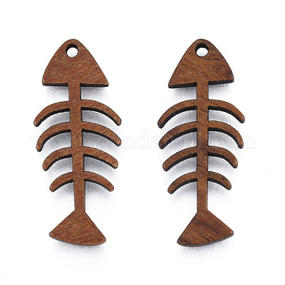 Подвески из натурального орехового дерева WOOD-N011-016-1