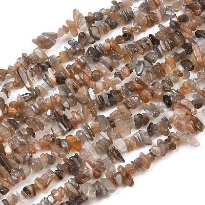 Нити натуральных бусин из нескольких лунных камней G-B160-A04-1