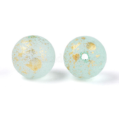 Выпечка окрашенные стеклянные бусины DGLA-N014-8mm-01J-1