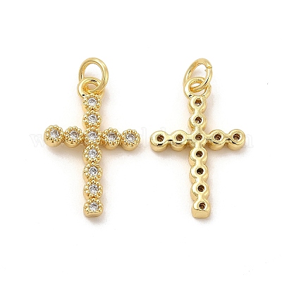 Латунные микро проложить кубического циркония подвески KK-E068-VB256-1