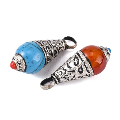 Подвески из латуни в форме капли PALLOY-F127-B-08-1