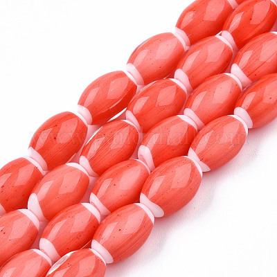 Бусы лэмпворк ручной работы LAMP-N023-004-10-1