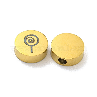 Тема Хэллоуина бусины из нержавеющей стали 304 STAS-M069-01N-G-1