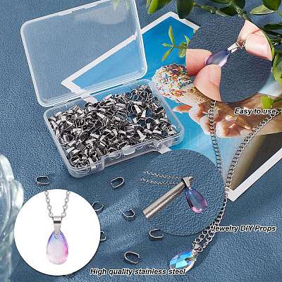 240 шт. защелкивающиеся дужки из нержавеющей стали 304 STAS-CN0001-18-1