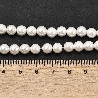 Гальванические оболочки жемчужные бусы пряди BSHE-K017-6mm-1