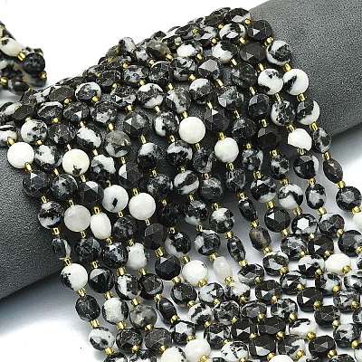 Природные австралия зебра яшма бусы пряди G-C116-A60-02-1