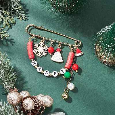 Броши-подвески из сплава эмали JEWB-TA00023-01-1