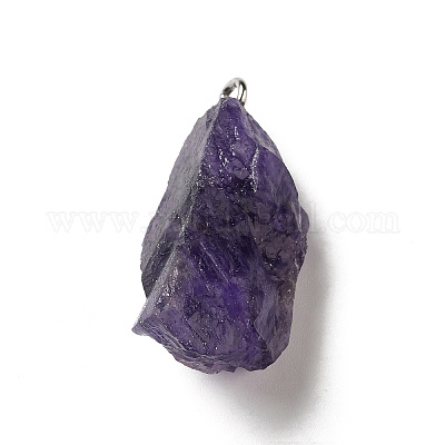 Кулоны из сырого грубого натурального аметиста G-A028-01E-1
