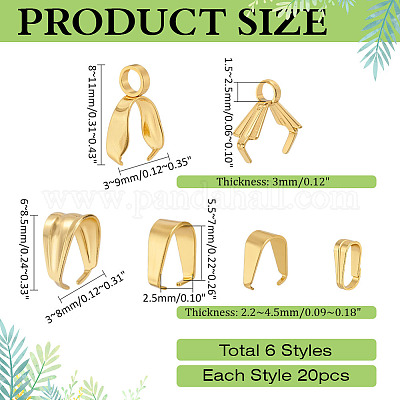 Держатели кулонов из нержавеющей стали STAS-ME0002-26G-1