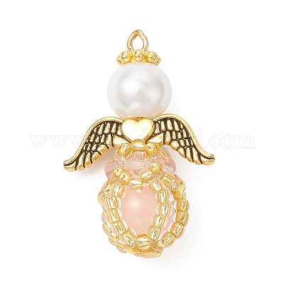 Подвески из стеклянных бусин и стеклянных бусин ручной работы PALLOY-MZ00963-02-1