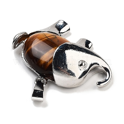 Природных тигровый глаз подвески G-G112-01P-02-1