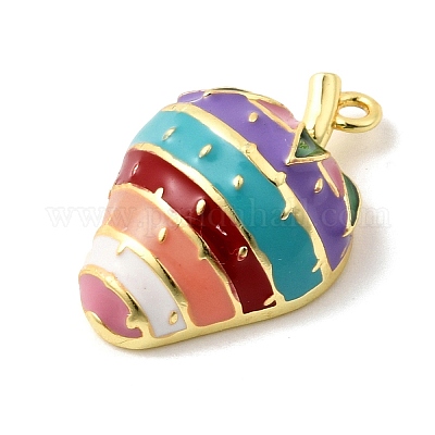 Латунь эмаль подвески&nbsp;KK-F929-07B-G-1