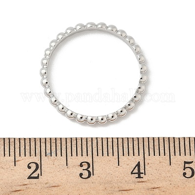 925 серебряное кольцо с серебряным обручем RJEW-P164-01C-P-1