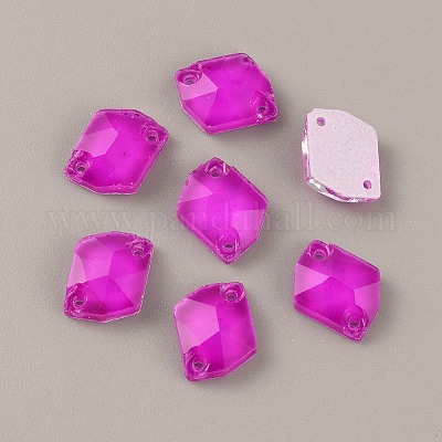 36 шт. подвески из флуоресцентного стекла GLAA-WH0035-13A-1