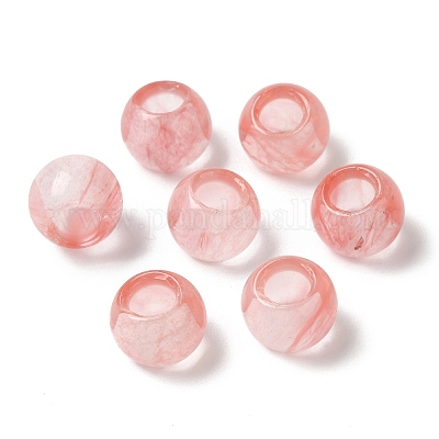 Вишневый кварцевый стеклянный драгоценный камень европейские бусины G-N342-03C-1