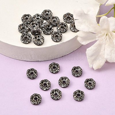 Латунные бусины разделители для поставки стразов RB-A014-L8mm-01B-1