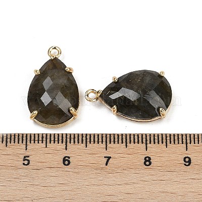 Ограненные подвески из натурального лабрадорита G-K347-05G-02-1