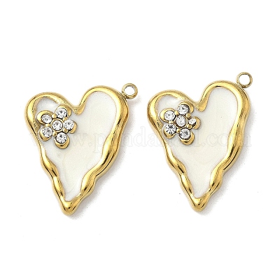 Нержавеющая сталь 304 с эмалированными подвесками из хрустальных страз STAS-G362-03G-1