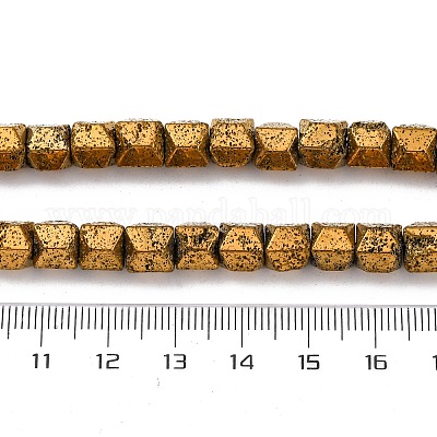 Гальванические бусины из натуральной лавы G-A256-D01-01E-1