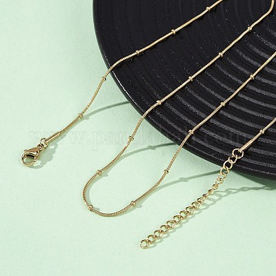 Ожерелья-спутнички из нержавеющей стали 304 толщиной 0.9 мм NJEW-T016-21B-G-1