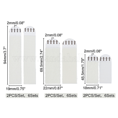 18 комплект из 3 полосок для подвешивания картин DIY-GA0002-60-1