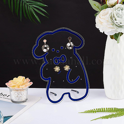 Акриловая рамка дисплея серьги EDIS-WH0032-10-1