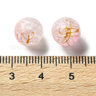 Прозрачных бусин акриловые треск DACR-D300-01C-10mm-1