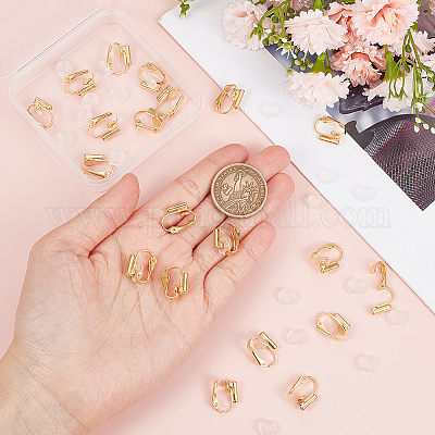 24 шт. латунные клипсы-конвертеры фурнитура KK-SP0001-16G-1