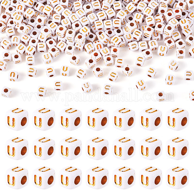 Непрозрачные акриловые бусины MACR-TAG0001-07U-1