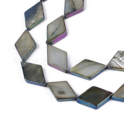 Окрашенные нити бусин из натуральных пресноводных ракушек SHEL-T020-13A-1