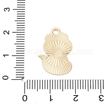 Pendentifs d'émail en alliage&nbsp;ENAM-S027-02C-G-1