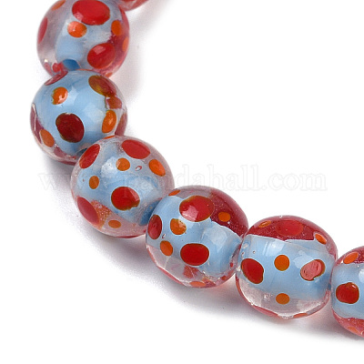 Нити ламвордских бусин ручной работы LAMP-P069-01A-05-1