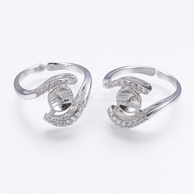 Латунные крепления колец для пальцев KK-F734-02P-NR-1