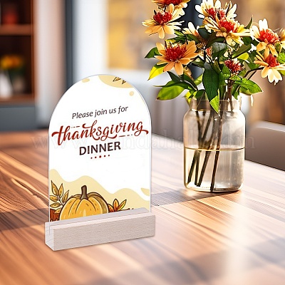 Акриловые карточки с местами для стола AJEW-WH0060-09A-1