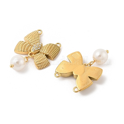 Подвески из нержавеющей стали 304 со стразами STAS-L280-17G-1