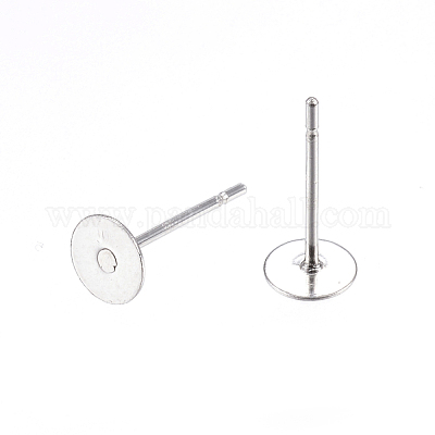 Фурнитура для сережек-гвоздиков из нержавеющей стали марки 304 A-STAS-D448-088P-5mm-1