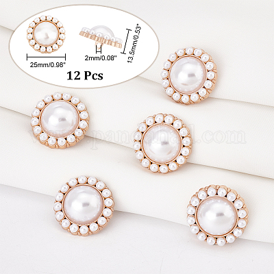 Пластиковые пуговицы с искусственным жемчугом FIND-NB0003-71KCG-1