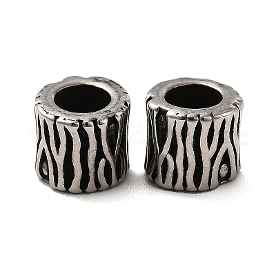 Европейские бусины из нержавеющей стали 304 STAS-B035-09AS-1