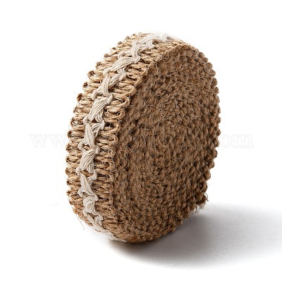 Плетеная лента из мешковины&nbsp;OCOR-WH0073-77-1