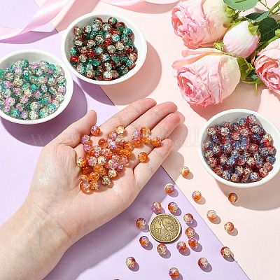 100шт хрустящие стеклянные бусины&nbsp;CCG-YW0001-19A-01-1