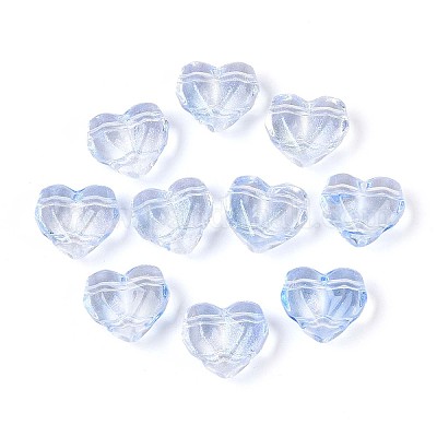 Прозрачные стеклянные бусины GLAA-T028-03I-1