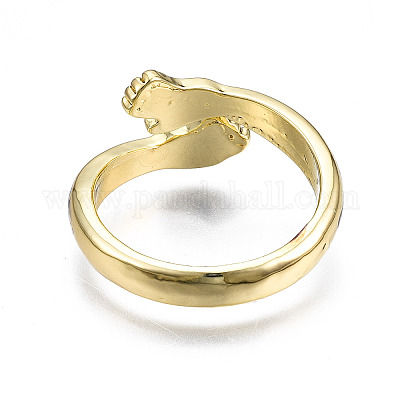 Кольца манжеты сплава покрытия стойки RJEW-T011-36LG-RS-1